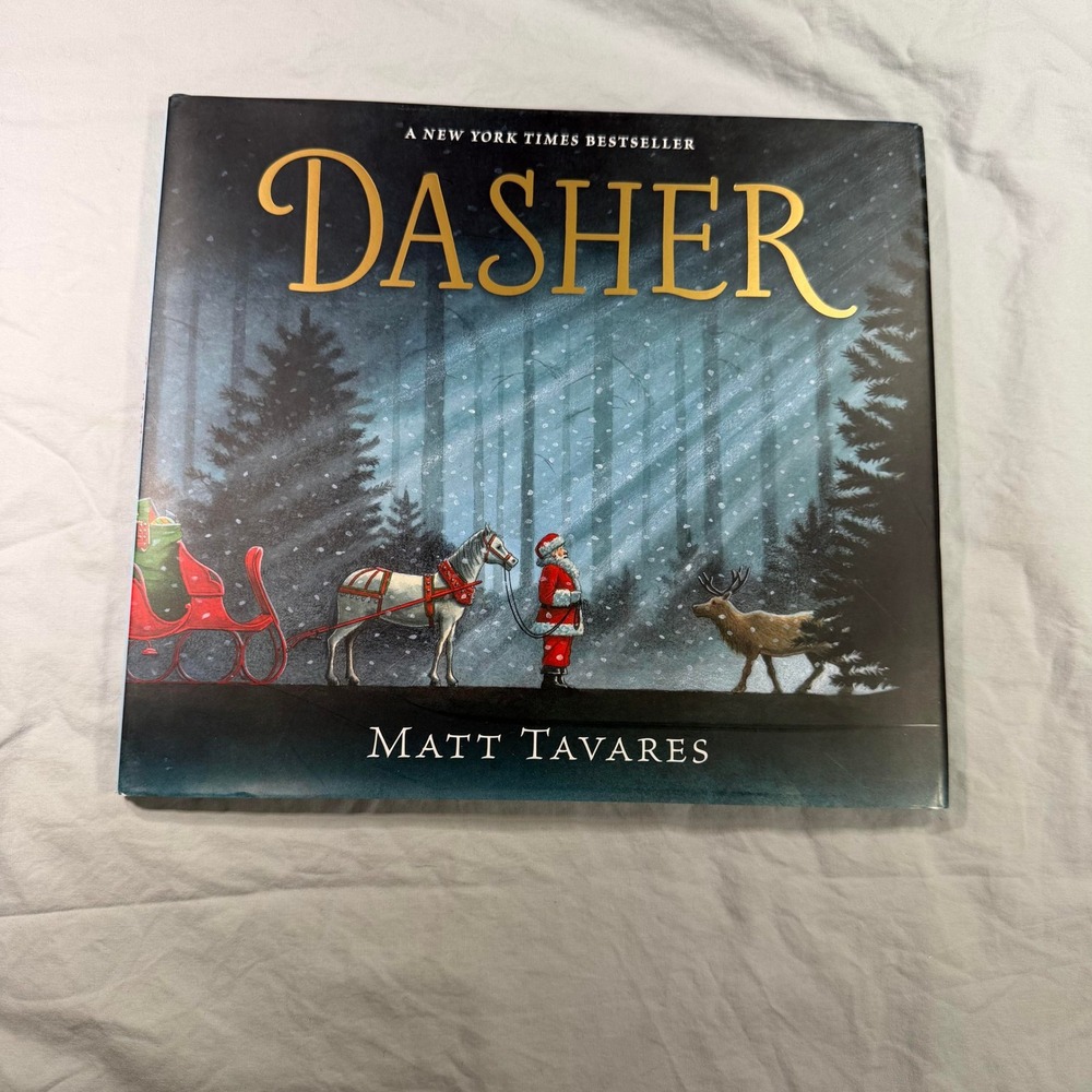Dasher Matt Tavares Hardcover Christmas Childrens Book 2019 NYT Bestseller
